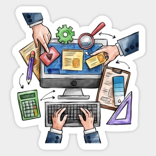 Web Design hand drawn Sticker